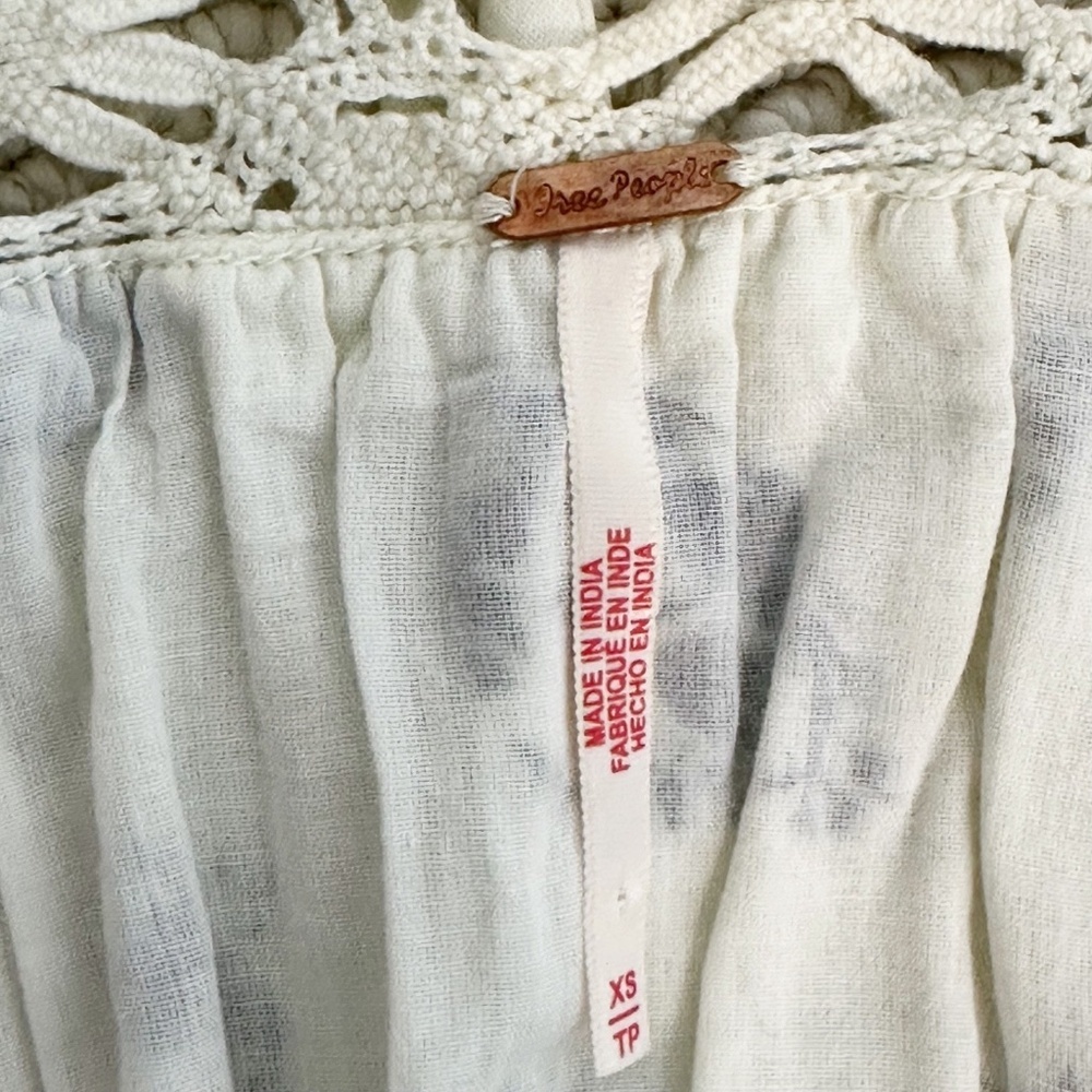 FREE PEOPLE Morning Meadows XS Pale Yellow Maxi Dress Fairycore Coquette Cottage - Picture 14 of 16